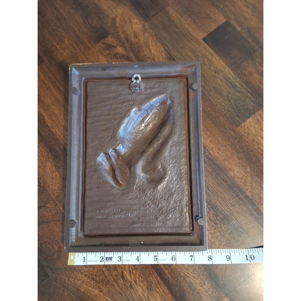 Vtg 1960s Praying Hands Syroco 3D Wall Picture The Family That Prays Together St - Picture 3 of 3